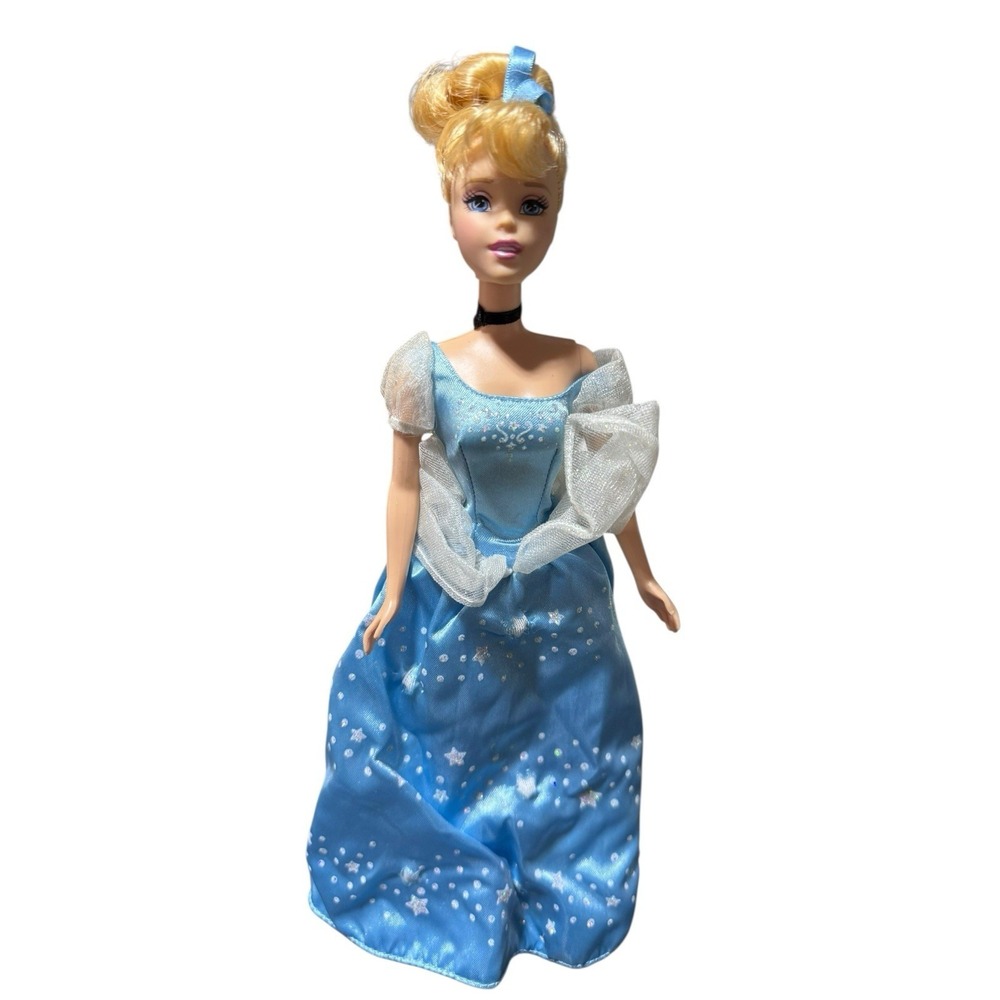 Disneyโ Princess Cinderella Barbie Doll Light Feet Dress